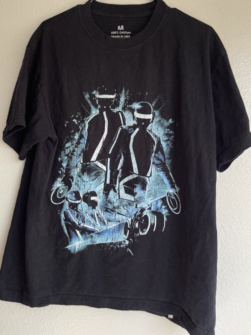 Vintage Tron Legacy Soundtrack Daft Punk Disney T-Shirt Mens Size M Made in USA
